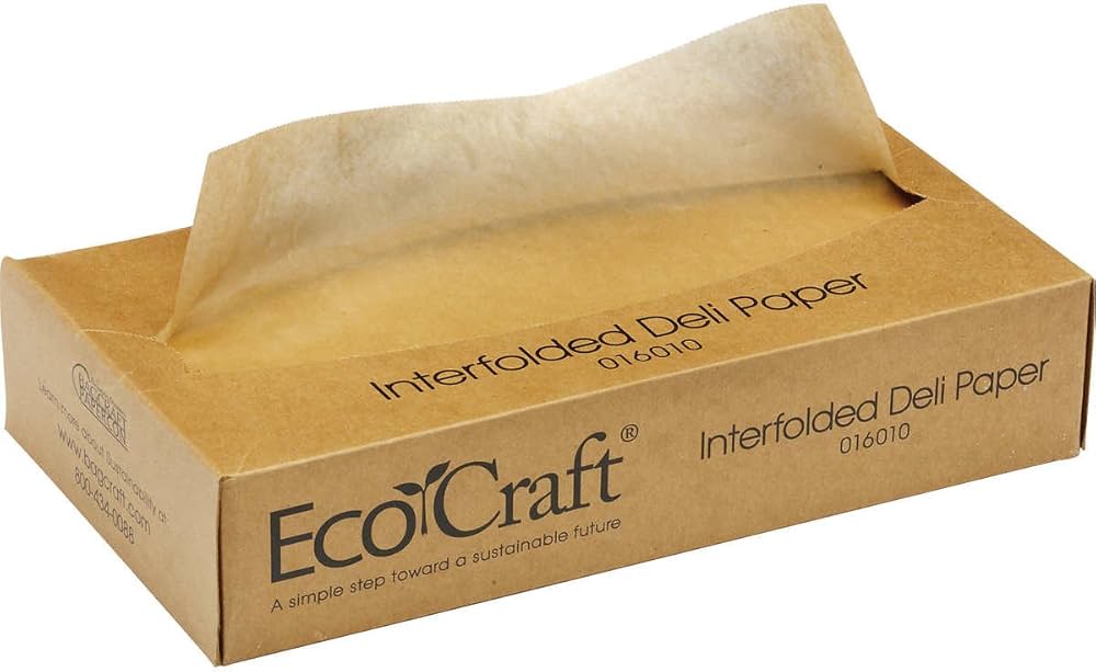 Interfold Designs EcoCraft® Natural Paper Dry Wax Interfold Sheet - 10X10.75 IN, 6000 Per ...
