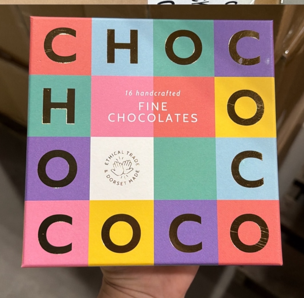 Chococo Box 16 Fine Chocolates Box Packaging Ongoing Medium Box - 60 Per Case By ...