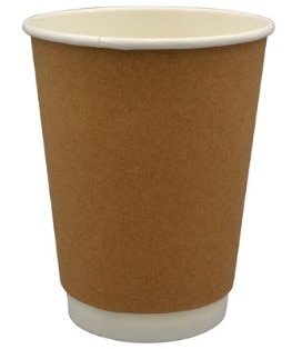 Kraft Squat Double Wall Hot Cup - 12 Oz, 520 Per Case By Yespac