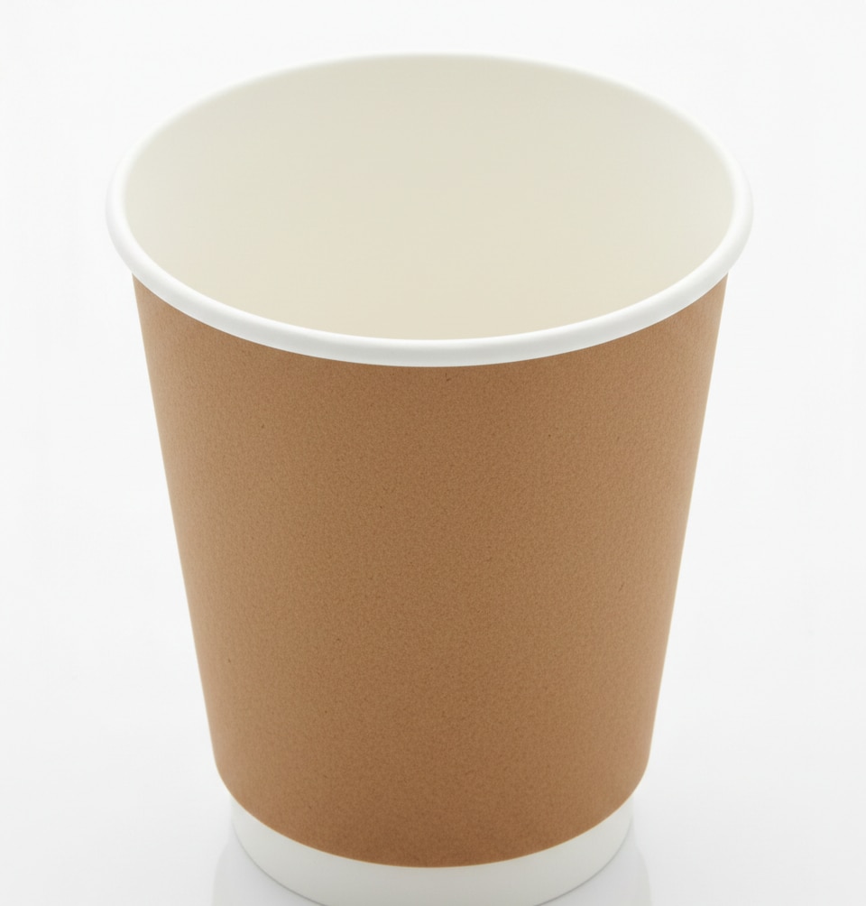 Kraft Squat Double Wall Hot Cup - 12 Oz, 520 Per Case By Yespac