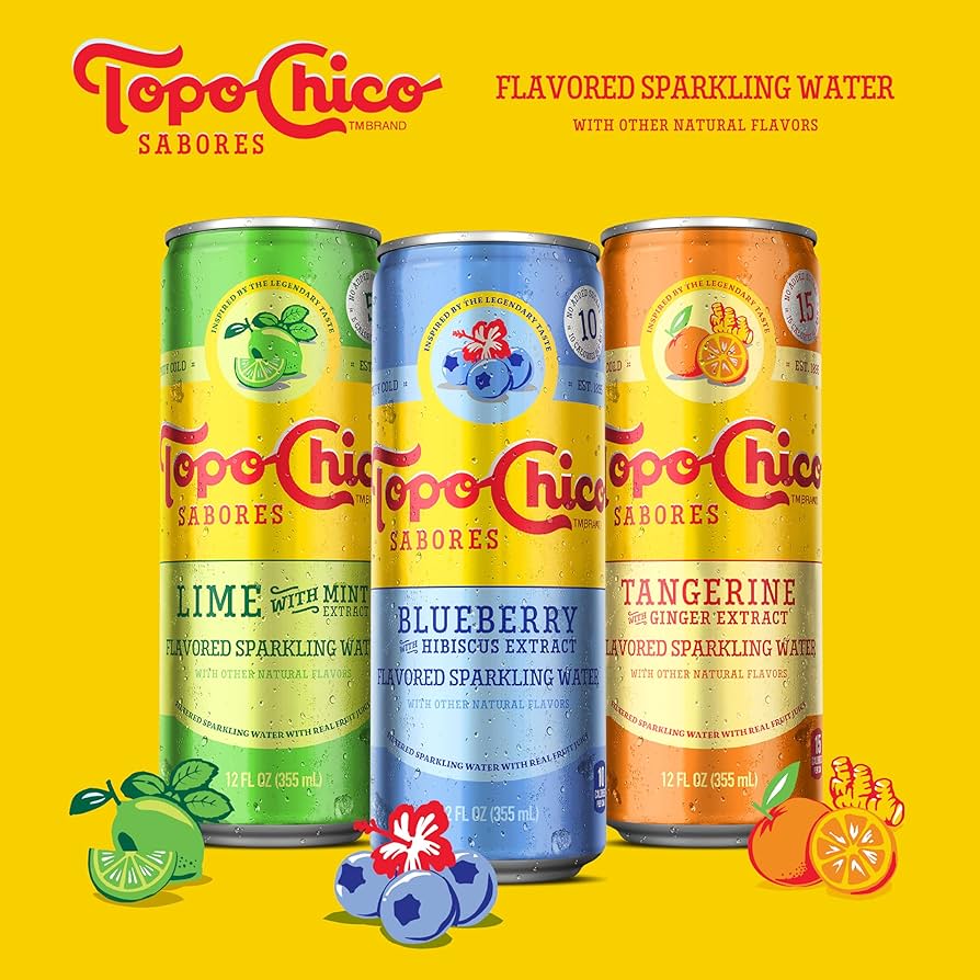 Sparkling Water Topo Chico Sabores Tangerine With Ginger Extract Cans ...